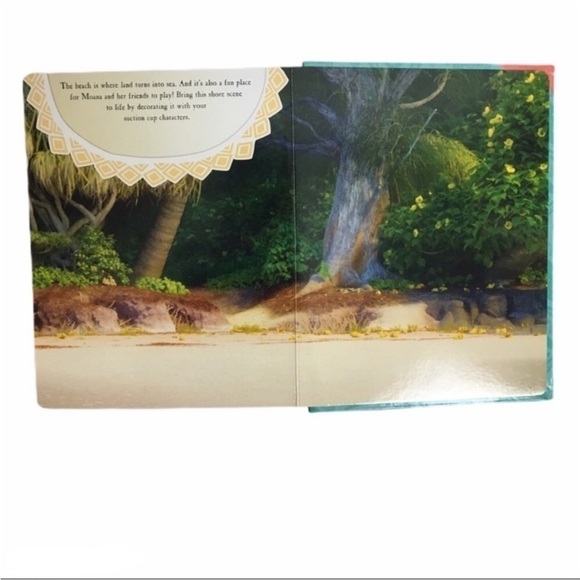 DISNEY MOANA Stuck on Stories Book Suction Cup Toys Story Play Set - Picture 10 of 14